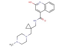 2-hydroxy-N-({1-[(4-methyl-1-piperazinyl)methyl]cyclopropyl}methyl)-4-quinolinecarboxamide