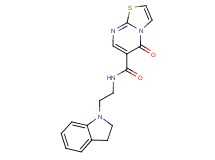 N-[2-(2,3-dihydro-1H-indol-1-yl)ethyl]-5-oxo-5H-[1,3]thiazolo[3,2-a]pyrimidine-6-carboxamide