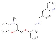 1-[cyclohexyl(methyl)amino]-3-(2-{[(6-quinolinylmethyl)amino]methyl}phenoxy)-2-propanol