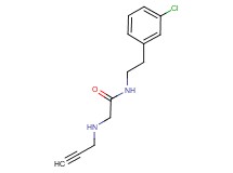 N-[2-(3-chlorophenyl)ethyl]-2-(prop-2-yn-1-ylamino)acetamide