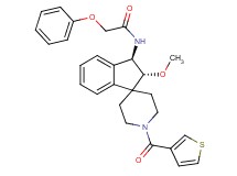 N-[(2R*,3R*)-2-methoxy-1'-(3-thienylcarbonyl)-2,3-dihydrospiro[indene-1,4'-piperidin]-3-yl]-2-phenoxyacetamide