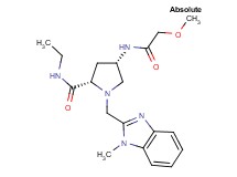 (4S)-N-ethyl-4-[(methoxyacetyl)amino]-1-[(1-methyl-1H-benzimidazol-2-yl)methyl]-L-prolinamide
