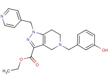 ethyl 5-(3-hydroxybenzyl)-1-(4-pyridinylmethyl)-4,5,6,7-tetrahydro-1H-pyrazolo[4,3-c]pyridine-3-carboxylate
