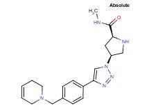 (4S)-4-{4-[4-(3,6-dihydro-1(2H)-pyridinylmethyl)phenyl]-1H-1,2,3-triazol-1-yl}-N-methyl-L-prolinamide dihydrochloride