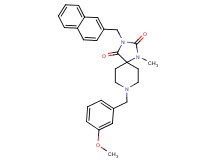 8-(3-methoxybenzyl)-1-methyl-3-(2-naphthylmethyl)-1,3,8-triazaspiro[4.5]decane-2,4-dione