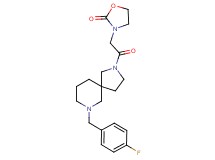 3-{2-[7-(4-fluorobenzyl)-2,7-diazaspiro[4.5]dec-2-yl]-2-oxoethyl}-1,3-oxazolidin-2-one