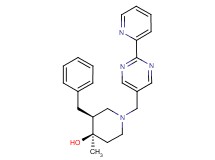(3S*,4R*)-3-benzyl-4-methyl-1-[(2-pyridin-2-ylpyrimidin-5-yl)methyl]piperidin-4-ol