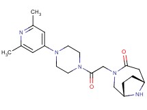 rel-(1S,6R)-3-{2-[4-(2,6-dimethyl-4-pyridinyl)-1-piperazinyl]-2-oxoethyl}-3,9-diazabicyclo[4.2.1]nonan-4-one dihydrochloride