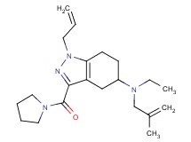 1-allyl-N-ethyl-N-(2-methyl-2-propen-1-yl)-3-(1-pyrrolidinylcarbonyl)-4,5,6,7-tetrahydro-1H-indazol-5-amine