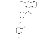 4-({3-[2-(2,4-difluorophenyl)ethyl]-1-piperidinyl}carbonyl)-2-quinolinol