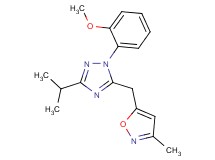 3-isopropyl-1-(2-methoxyphenyl)-5-[(3-methylisoxazol-5-yl)methyl]-1H-1,2,4-triazole