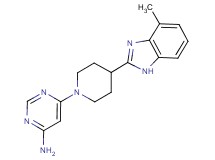 6-[4-(4-methyl-1H-benzimidazol-2-yl)-1-piperidinyl]-4-pyrimidinamine