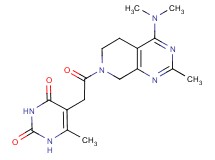 5-{2-[4-(dimethylamino)-2-methyl-5,8-dihydropyrido[3,4-d]pyrimidin-7(6H)-yl]-2-oxoethyl}-6-methylpyrimidine-2,4(1H,3H)-dione