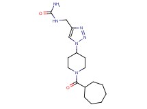 N-({1-[1-(cycloheptylcarbonyl)piperidin-4-yl]-1H-1,2,3-triazol-4-yl}methyl)urea
