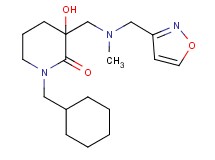 1-(cyclohexylmethyl)-3-hydroxy-3-{[(3-isoxazolylmethyl)(methyl)amino]methyl}-2-piperidinone