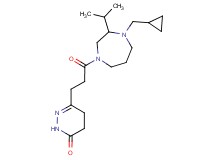 6-{3-[4-(cyclopropylmethyl)-3-isopropyl-1,4-diazepan-1-yl]-3-oxopropyl}-4,5-dihydropyridazin-3(2H)-one