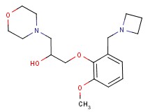 1-[2-(azetidin-1-ylmethyl)-6-methoxyphenoxy]-3-morpholin-4-ylpropan-2-ol