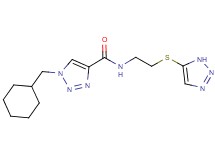 1-(cyclohexylmethyl)-N-[2-(1H-1,2,3-triazol-5-ylthio)ethyl]-1H-1,2,3-triazole-4-carboxamide