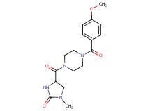 4-{[4-(4-methoxybenzoyl)-1-piperazinyl]carbonyl}-1-methyl-2-imidazolidinone