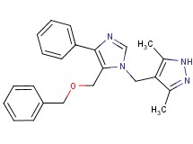 4-({5-[(benzyloxy)methyl]-4-phenyl-1H-imidazol-1-yl}methyl)-3,5-dimethyl-1H-pyrazole