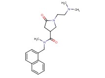 1-[2-(dimethylamino)ethyl]-N-methyl-N-(1-naphthylmethyl)-5-oxo-3-pyrrolidinecarboxamide