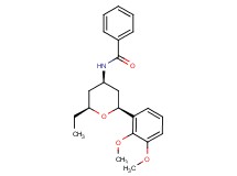 N-[(2S*,4R*,6S*)-2-(2,3-dimethoxyphenyl)-6-ethyltetrahydro-2H-pyran-4-yl]benzamide
