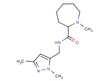 N-[(1,3-dimethyl-1H-pyrazol-5-yl)methyl]-1-methylazepane-2-carboxamide