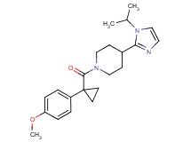 4-(1-isopropyl-1H-imidazol-2-yl)-1-{[1-(4-methoxyphenyl)cyclopropyl]carbonyl}piperidine