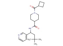 1-(cyclobutylcarbonyl)-N-[3,3-dimethyl-1-(3-pyridinyl)butyl]-4-piperidinecarboxamide