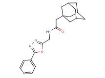 2-(1-adamantyl)-N-[(5-phenyl-1,3,4-oxadiazol-2-yl)methyl]acetamide