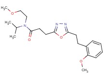 N-isopropyl-N-(2-methoxyethyl)-3-{5-[2-(2-methoxyphenyl)ethyl]-1,3,4-oxadiazol-2-yl}propanamide