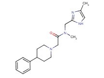 N-methyl-N-[(4-methyl-1H-imidazol-2-yl)methyl]-2-(4-phenylpiperidin-1-yl)acetamide