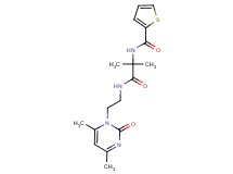 N-(2-{[2-(4,6-dimethyl-2-oxopyrimidin-1(2H)-yl)ethyl]amino}-1,1-dimethyl-2-oxoethyl)thiophene-2-carboxamide