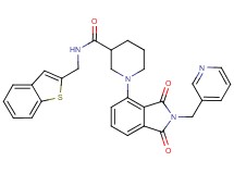N-(1-benzothien-2-ylmethyl)-1-[1,3-dioxo-2-(3-pyridinylmethyl)-2,3-dihydro-1H-isoindol-4-yl]-3-piperidinecarboxamide