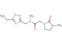 N-[(5-ethyl-1,2,4-oxadiazol-3-yl)methyl]-N-methyl-2-(3-methyl-2-oxopyrrolidin-1-yl)acetamide