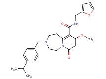 N-(2-furylmethyl)-3-(4-isopropylbenzyl)-9-methoxy-7-oxo-1,2,3,4,5,7-hexahydropyrido[1,2-d][1,4]diazepine-10-carboxamide