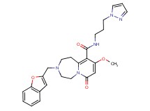 3-(1-benzofuran-2-ylmethyl)-9-methoxy-7-oxo-N-[3-(1H-pyrazol-1-yl)propyl]-1,2,3,4,5,7-hexahydropyrido[1,2-d][1,4]diazepine-10-carboxamide