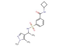 N-cyclobutyl-3-({[1-(1,5-dimethyl-1H-pyrazol-4-yl)ethyl]amino}sulfonyl)benzamide