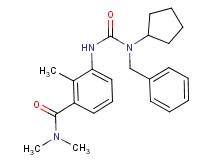3-({[benzyl(cyclopentyl)amino]carbonyl}amino)-N,N,2-trimethylbenzamide