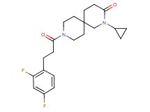 2-cyclopropyl-9-[3-(2,4-difluorophenyl)propanoyl]-2,9-diazaspiro[5.5]undecan-3-one