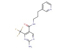 2-amino-N-(3-pyridin-3-ylpropyl)-4-(trifluoromethyl)pyrimidine-5-carboxamide