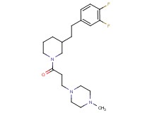 1-(3-{3-[2-(3,4-difluorophenyl)ethyl]-1-piperidinyl}-3-oxopropyl)-4-methylpiperazine