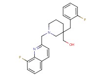 {3-(2-fluorobenzyl)-1-[(8-fluoro-2-quinolinyl)methyl]-3-piperidinyl}methanol