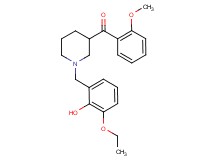 [1-(3-ethoxy-2-hydroxybenzyl)-3-piperidinyl](2-methoxyphenyl)methanone