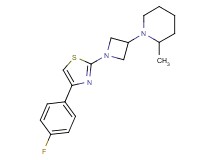 1-{1-[4-(4-fluorophenyl)-1,3-thiazol-2-yl]-3-azetidinyl}-2-methylpiperidine