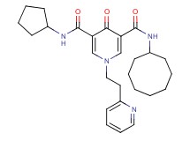 N-cyclooctyl-N'-cyclopentyl-4-oxo-1-[2-(2-pyridinyl)ethyl]-1,4-dihydro-3,5-pyridinedicarboxamide