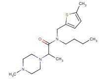 N-butyl-2-(4-methylpiperazin-1-yl)-N-[(5-methyl-2-thienyl)methyl]propanamide