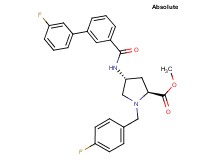 methyl (4R)-1-(4-fluorobenzyl)-4-{[(3'-fluoro-3-biphenylyl)carbonyl]amino}-L-prolinate
