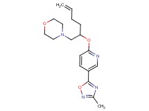 4-(2-{[5-(3-methyl-1,2,4-oxadiazol-5-yl)pyridin-2-yl]oxy}hex-5-en-1-yl)morpholine