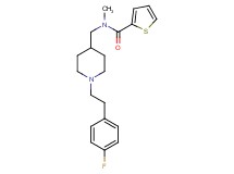 N-({1-[2-(4-fluorophenyl)ethyl]-4-piperidinyl}methyl)-N-methyl-2-thiophenecarboxamide